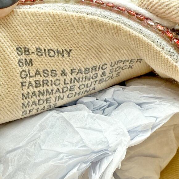 Betsey Johnson Womens Sidny Sneakers US 6 M Red White Blue Stars Rhinestone EUC - Picture 12 of 13